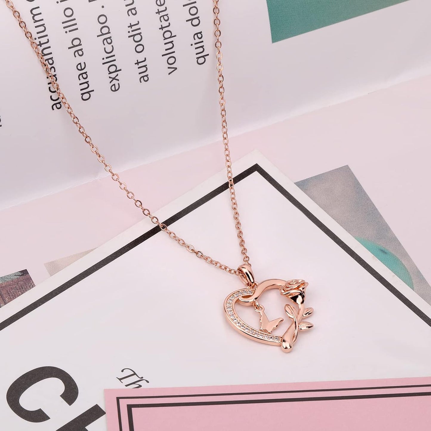 Alsanix - Collar de Corazón para Mujer, Plata de Ley\/Chapado en Or...