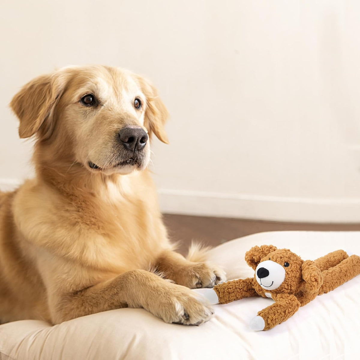 DODODOLA Juguetes para perros de peluche con relleno parcial para c...