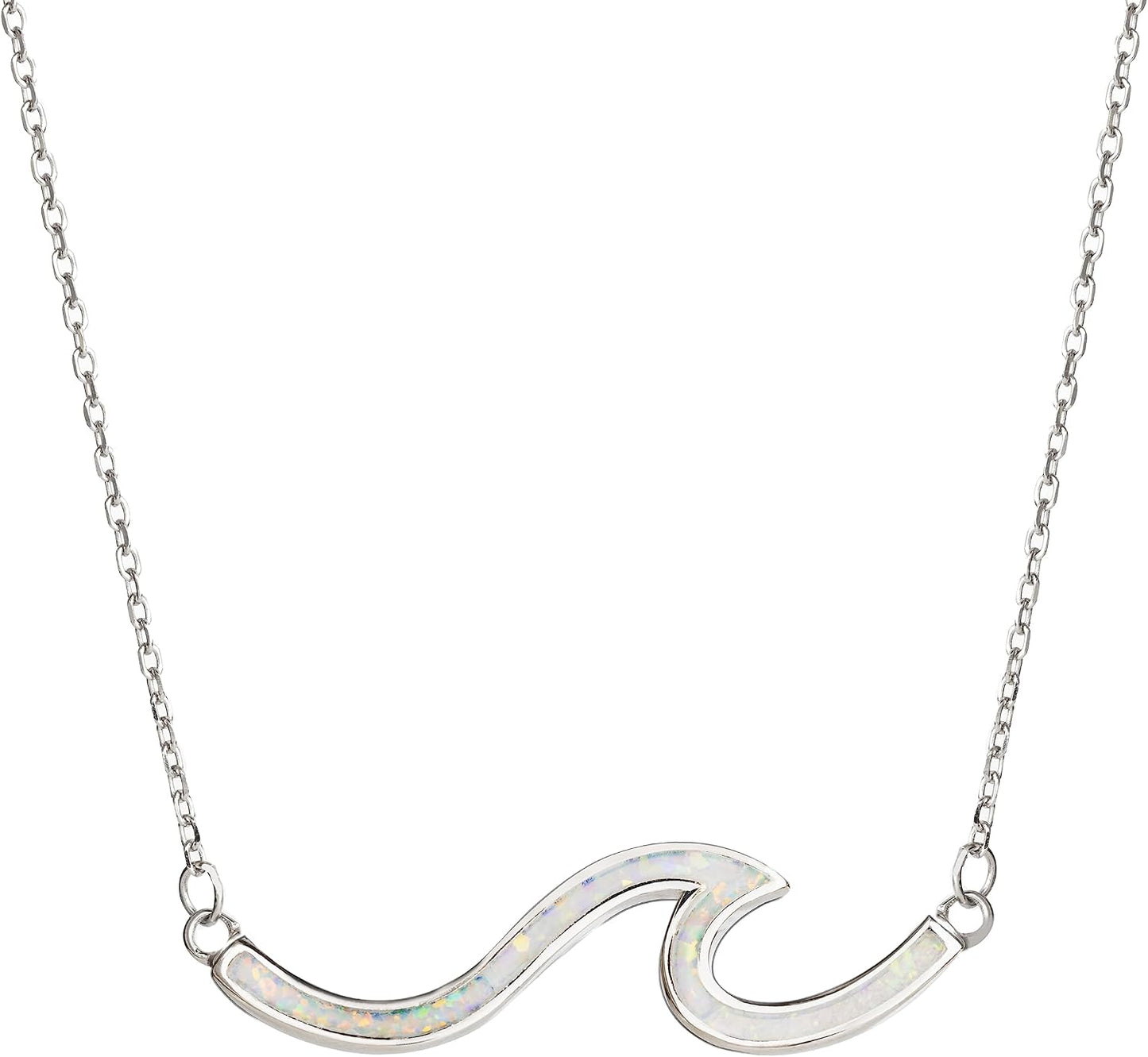 Collar con dije de plata de ley 925 con cadena de eslabones ajustab...