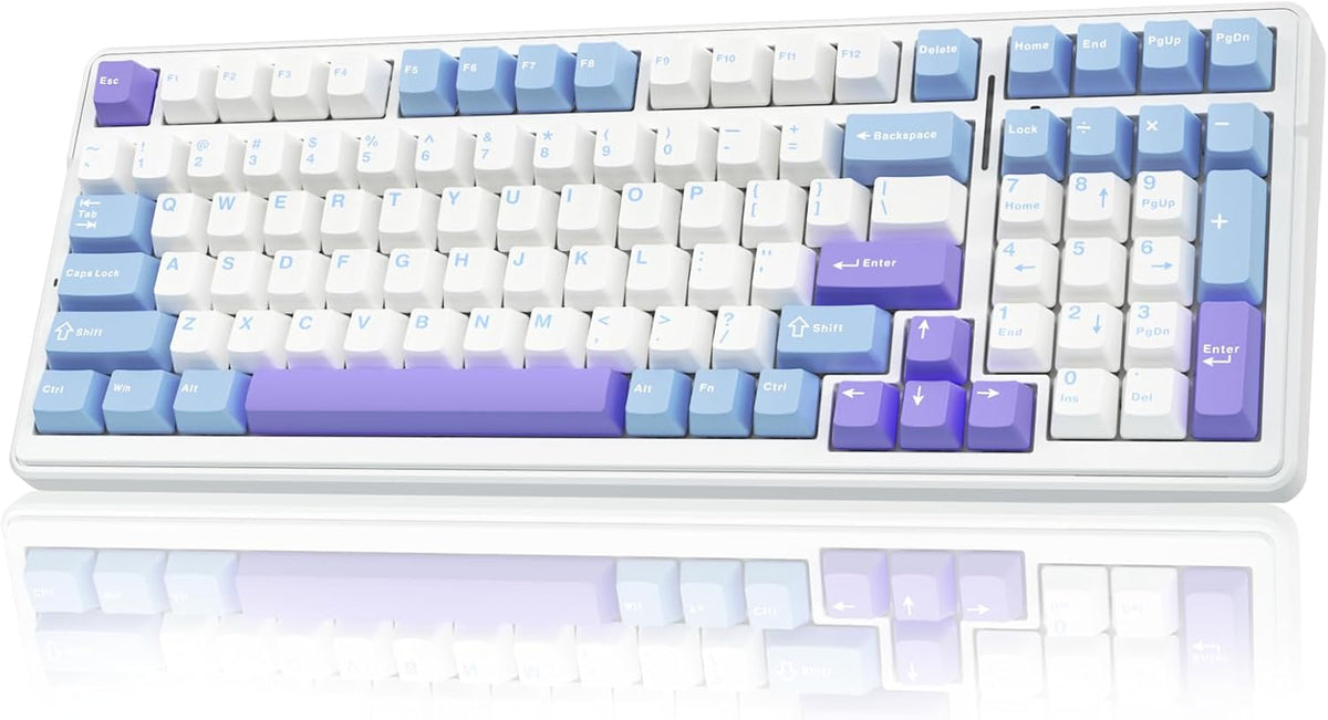 AULA Combo de teclado y mouse inalámbricos, teclados mecánicos F99...