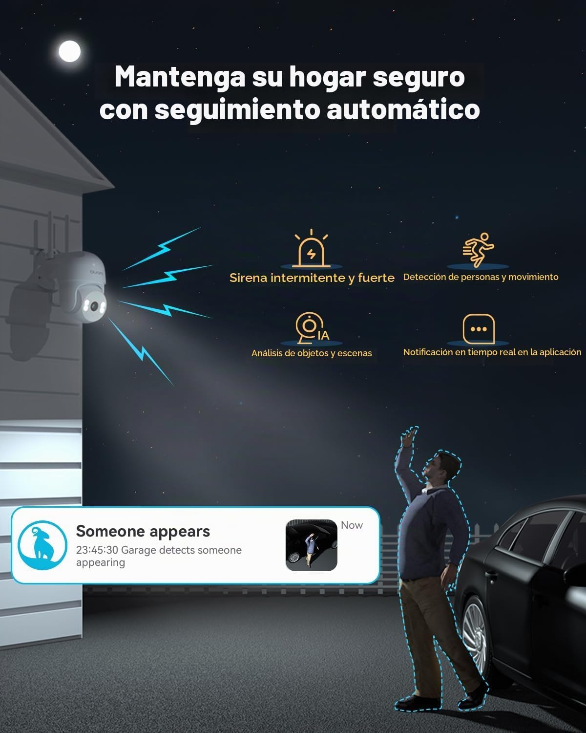 blurams Cámara de seguridad 2K para exteriores, cámaras exteriores...