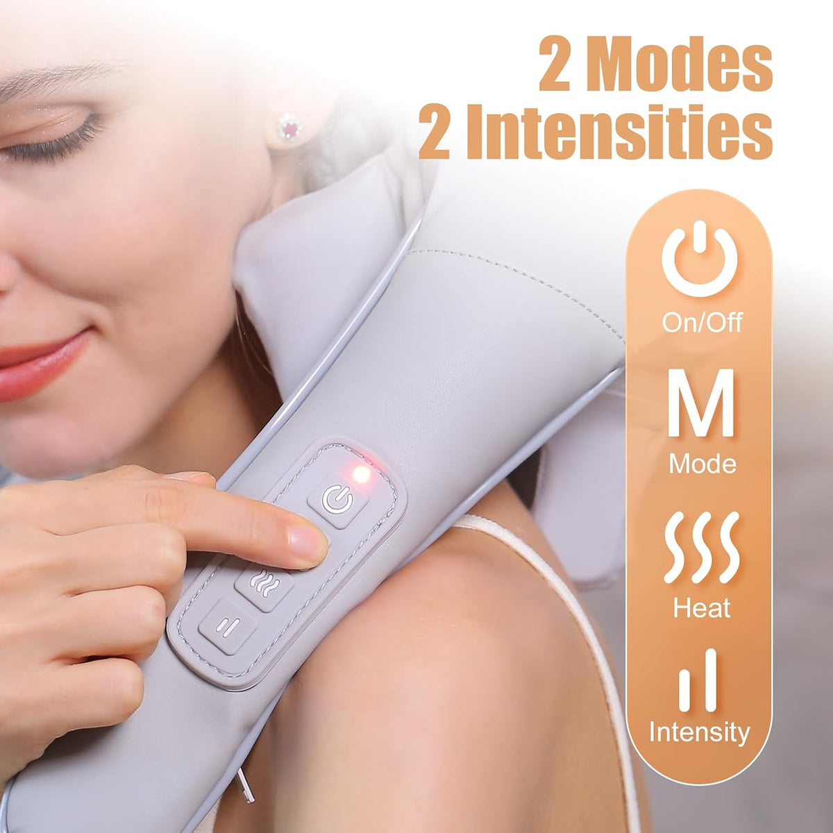 MASGRE Shiatsu Masajeador de cuello y hombros con calor para alivia...