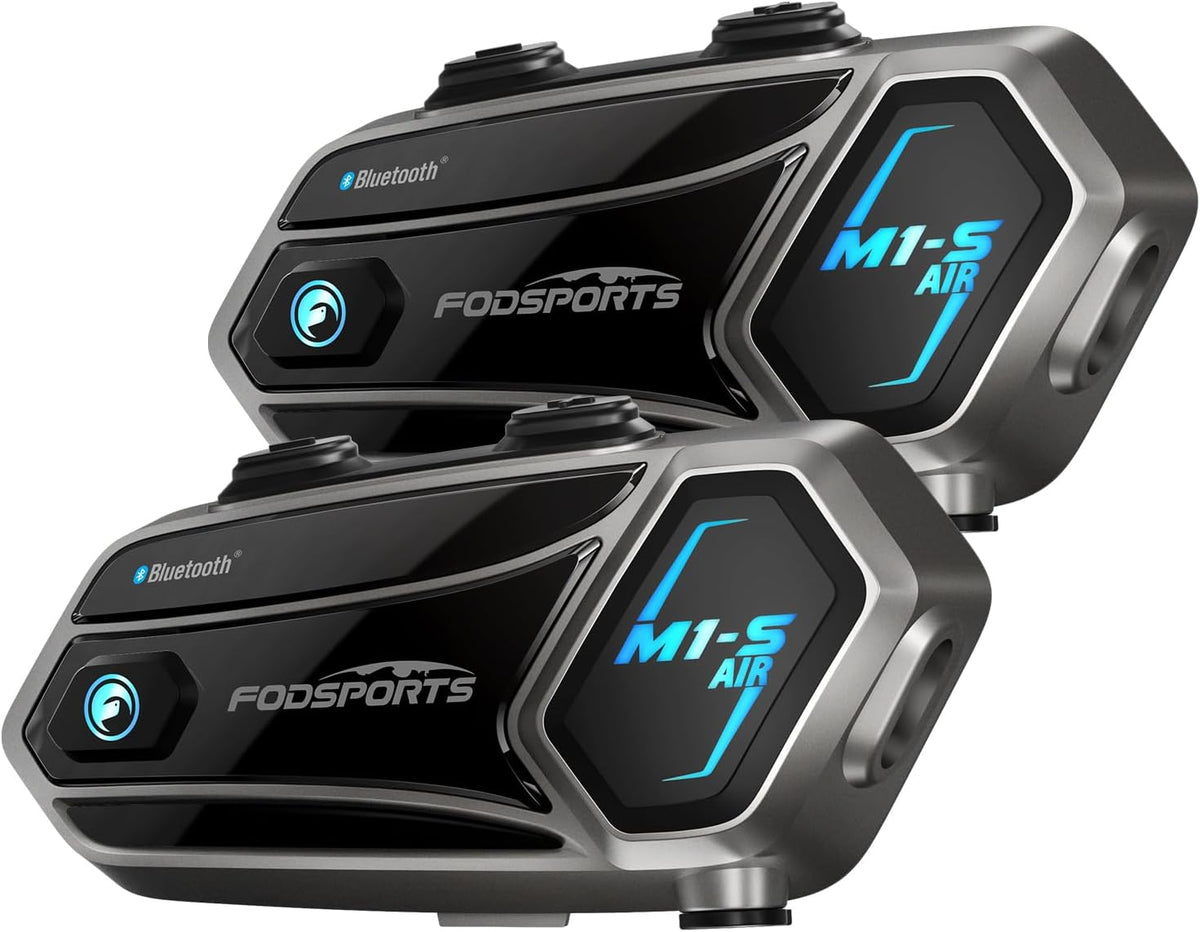 Fodsports M1-S Air - Casco Bluetooth para motocicleta, intercomunic...