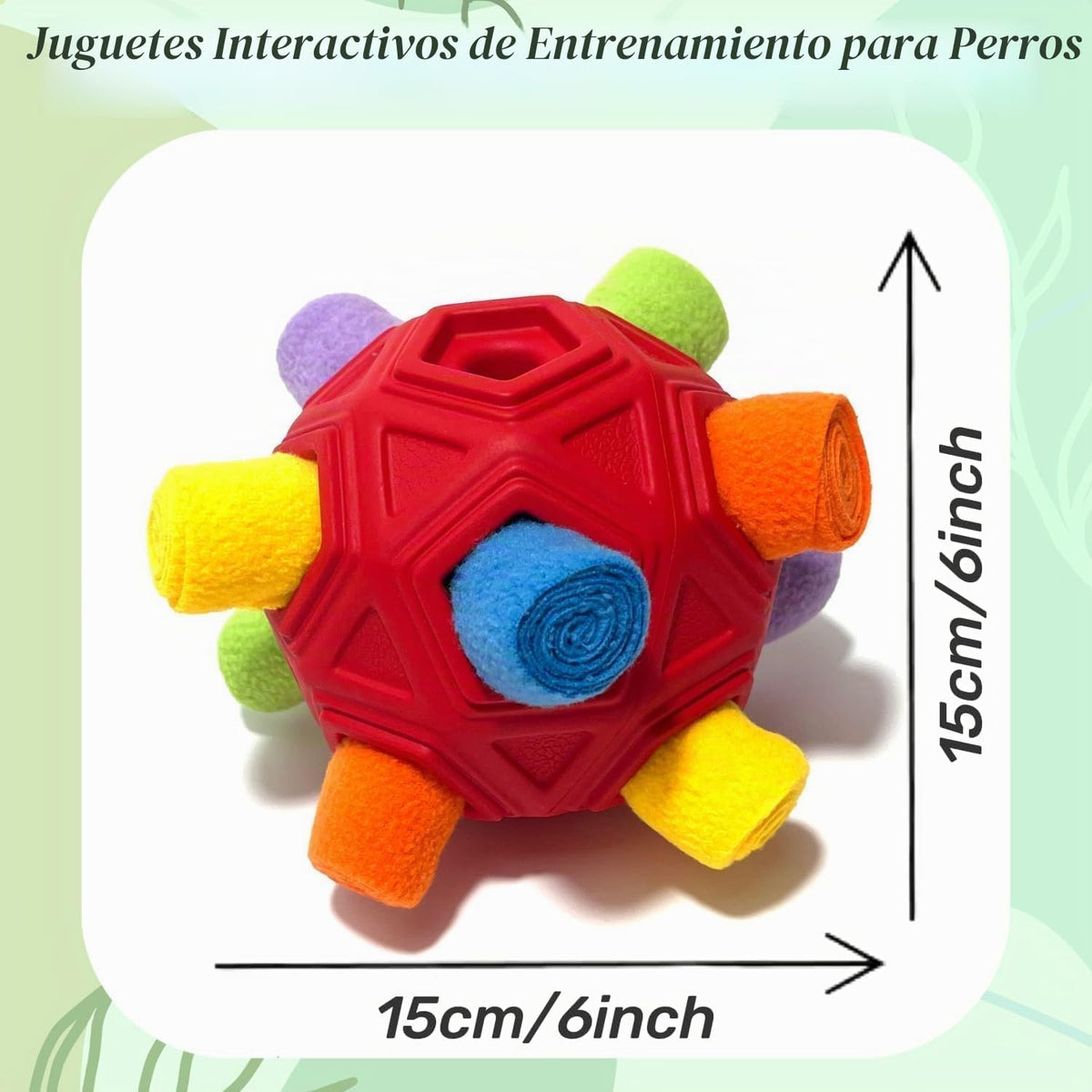 CIIVURR Pelota Olfateadora para Juguetes de Perro, Pelota de Actual...
