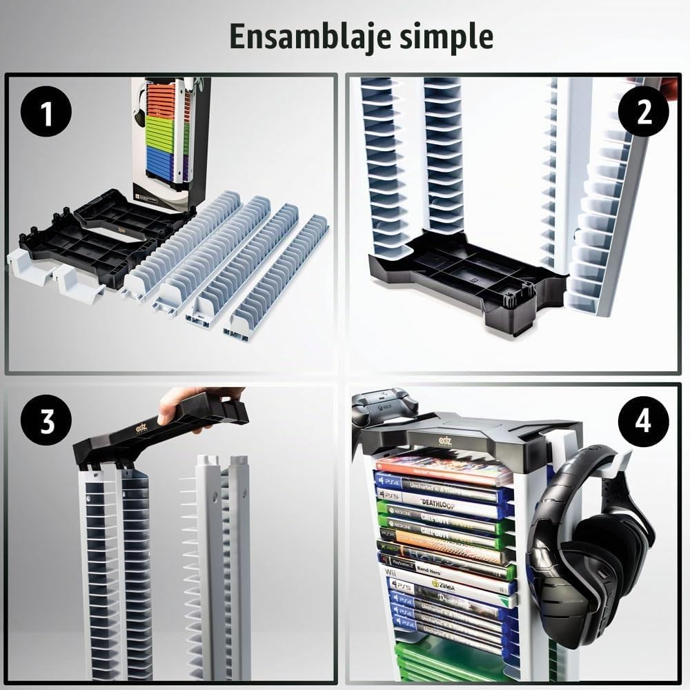 Soporte Universal de Juegos ADZ \u2013 Torre de Almacenamiento de 4...
