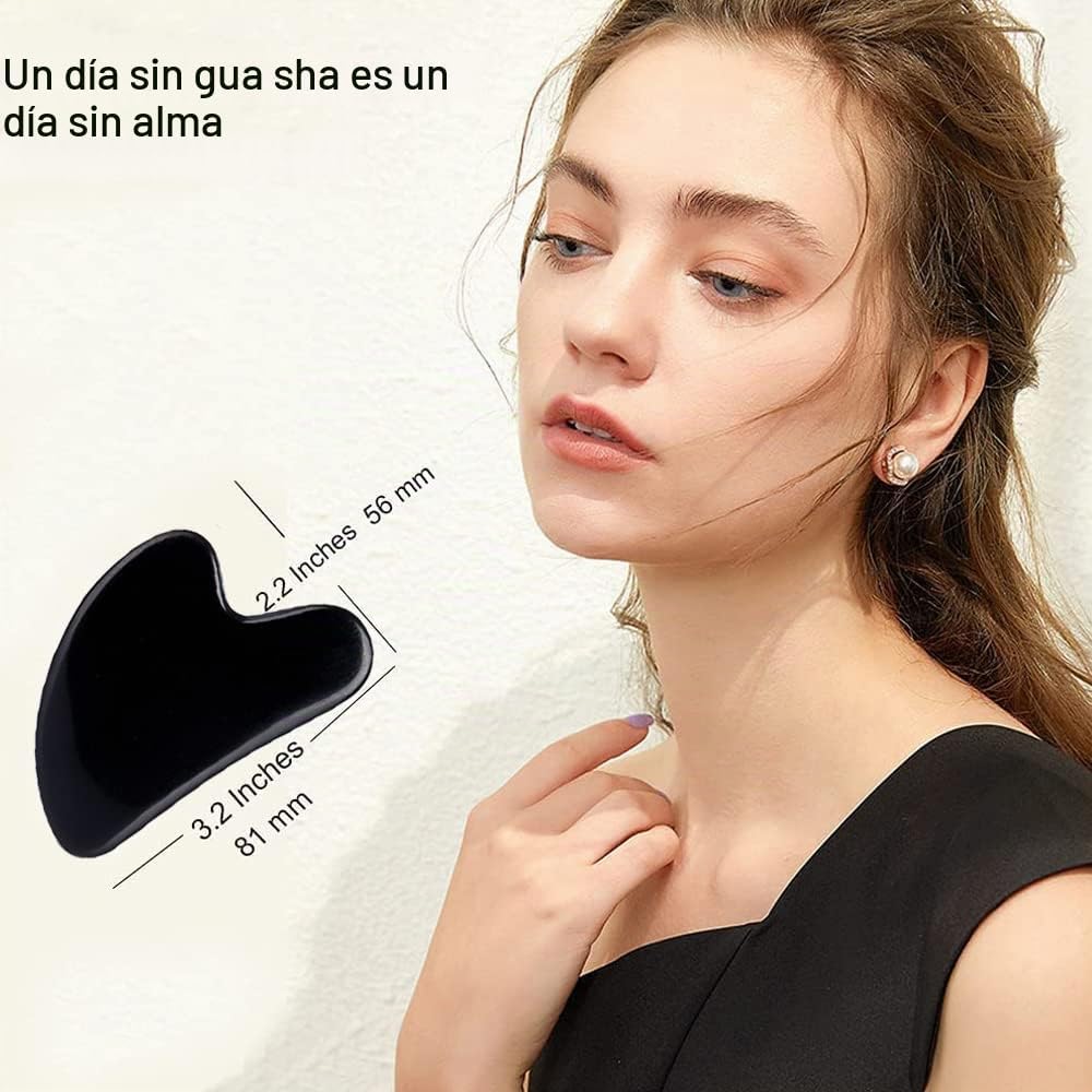 Ditind Herramientas faciales Gua Sha, herramienta de masaje Gua Sha...