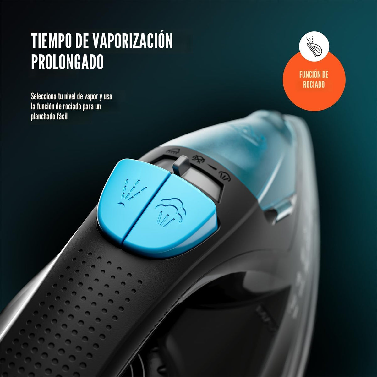 PurSteam - Plancha de vapor profesional de 1250 W, potente vaporiza...