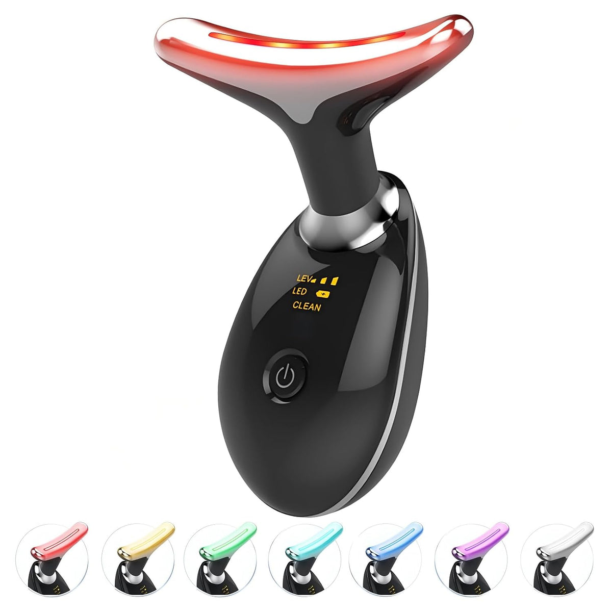 Jobazok Terapia de luz roja para cara y cuello, herramienta de masa...