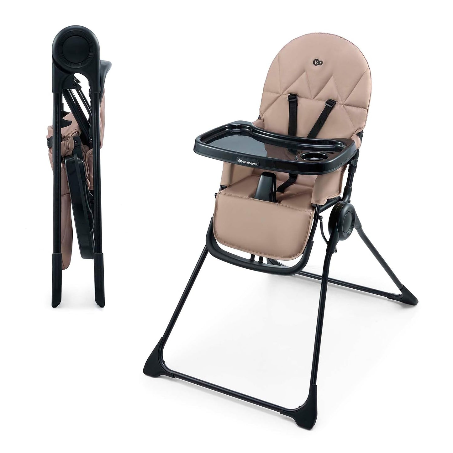 Kinderkraft BINCI - Silla alta plegable, ligera, 11 libras, compact...