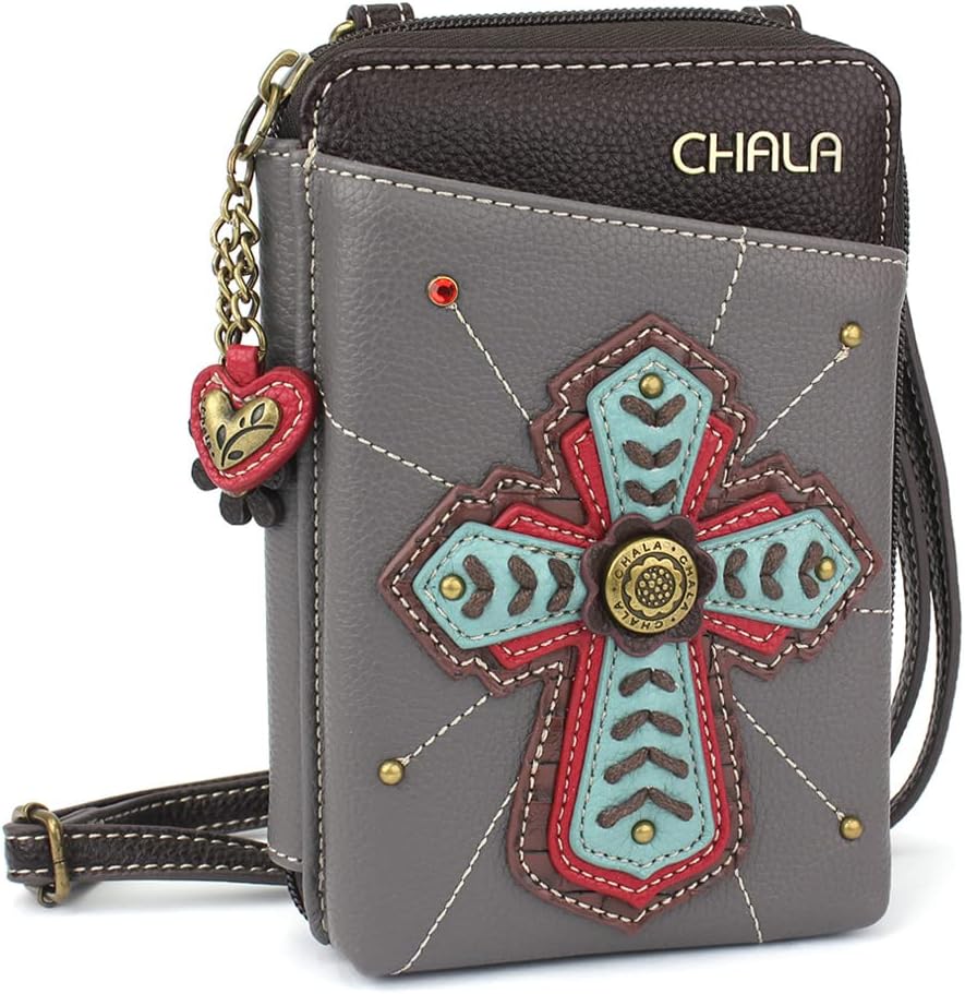 CHALA Cartera cruzada para teléfono celular, bolso de mano multicol...