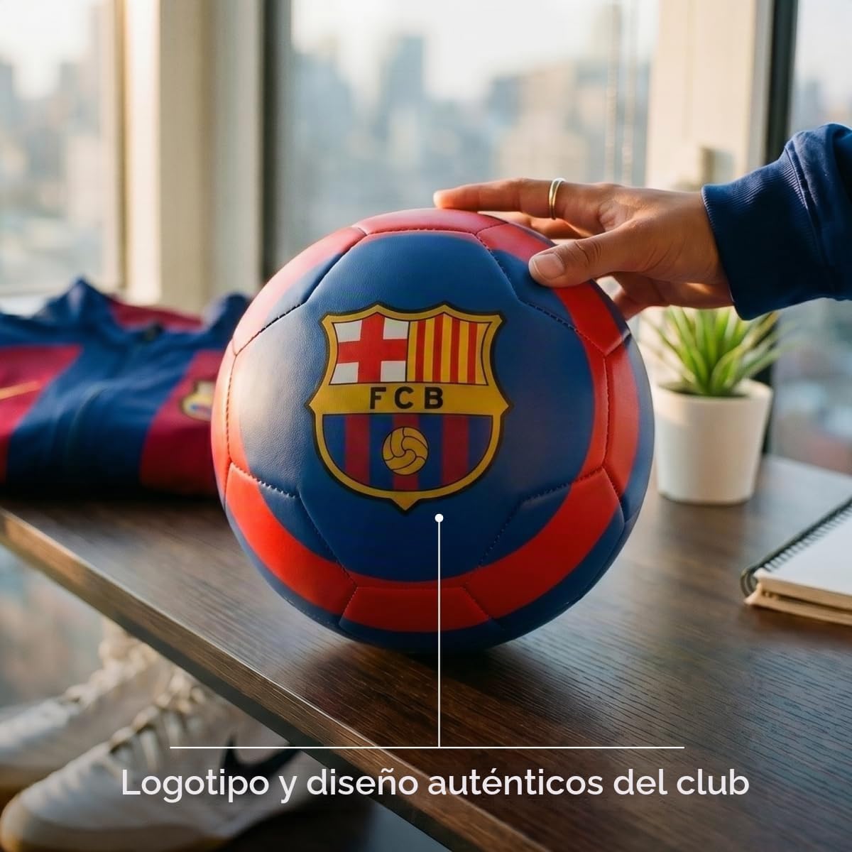 Maccabi Art Balón de fútbol con licencia oficial del FC Barcelona,...
