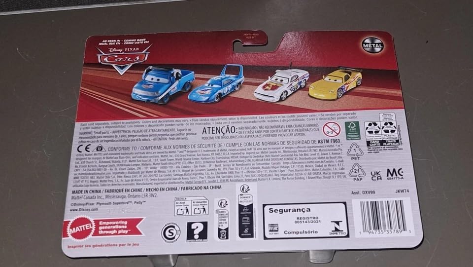 Disney Pixar Cars 2 1:55 Die-Cast Roger Wheeler y el Rey