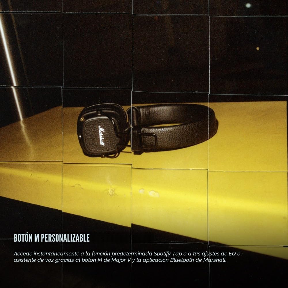 Marshall Major V - Auriculares inalámbricos con Bluetooth para llev...