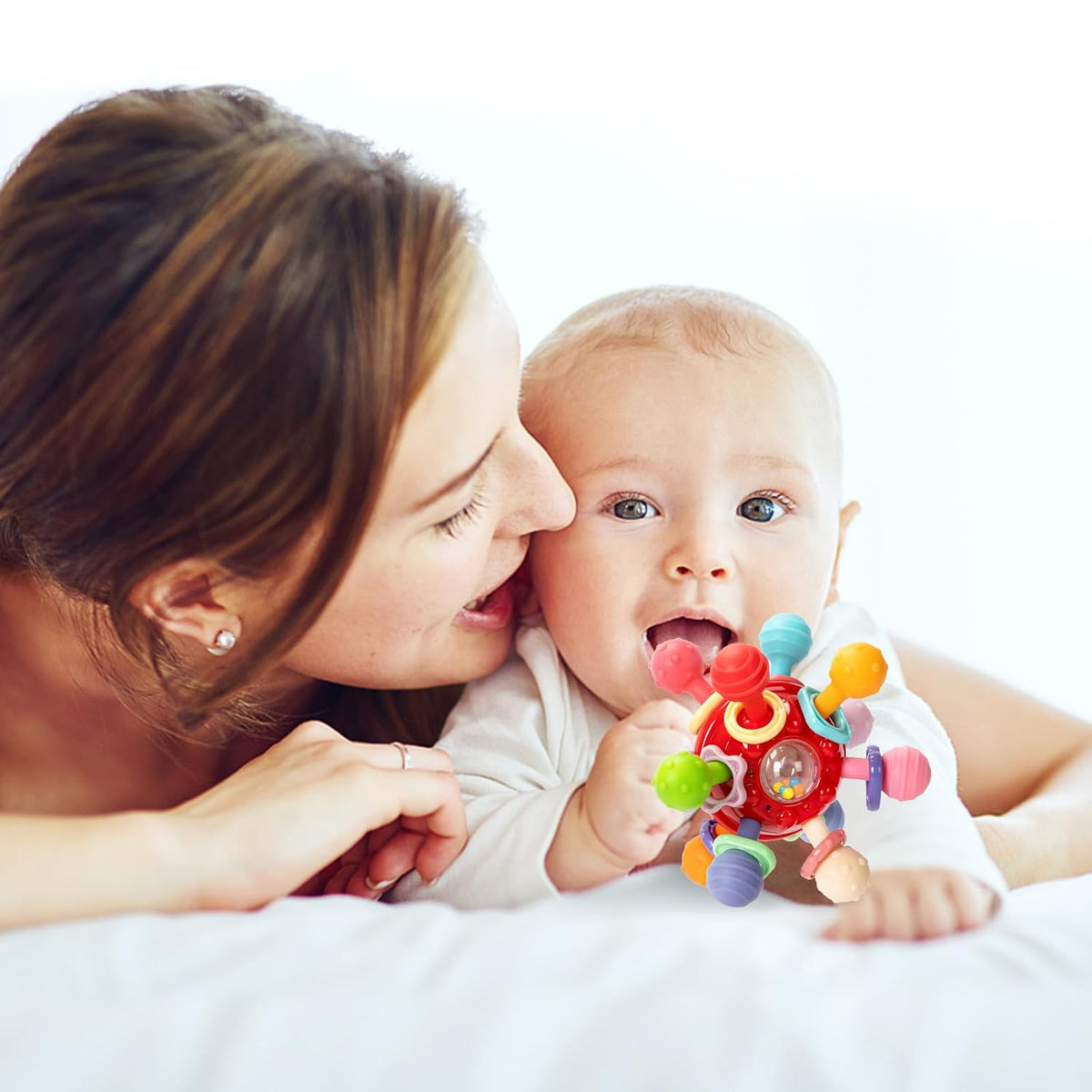 Juguetes Sensoriales Montessori para Bebés de 0-6 6-12 Meses, Morde...
