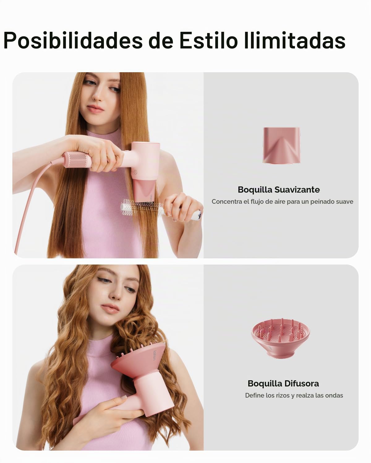Laifen Secador de pelo SE 2, secador de pelo iónico negativo de 200...