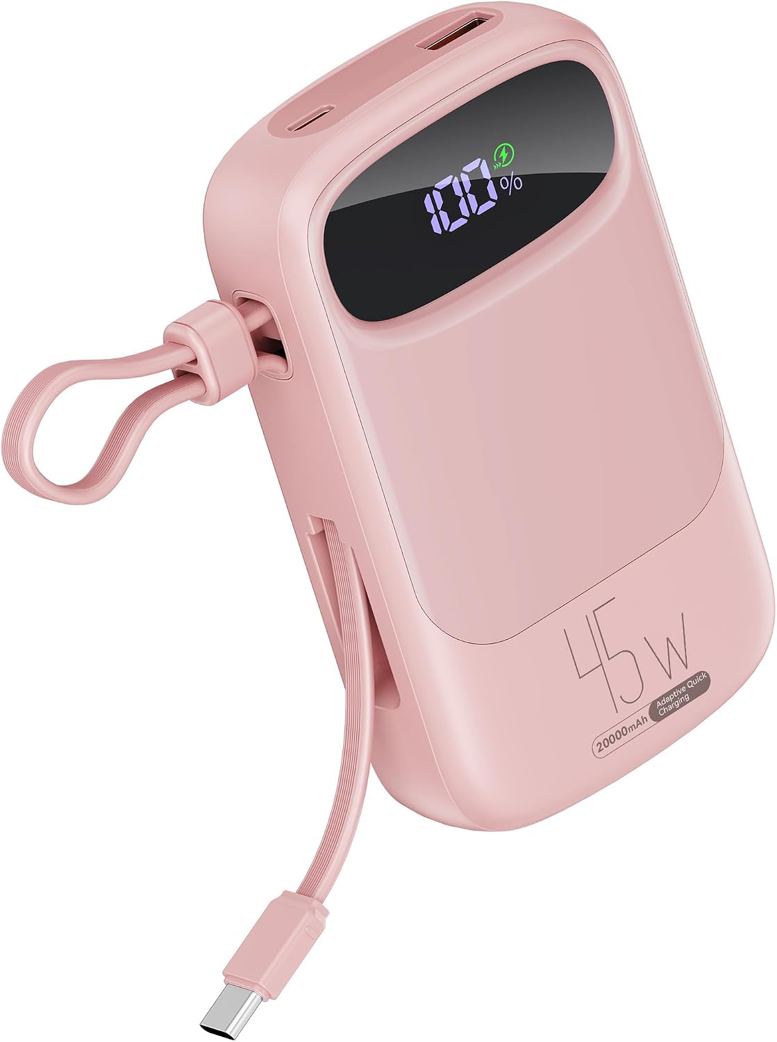 RETMSR Cargador Portátil 20000mAh 45W USB C Carga Rápida, Cable Inc...