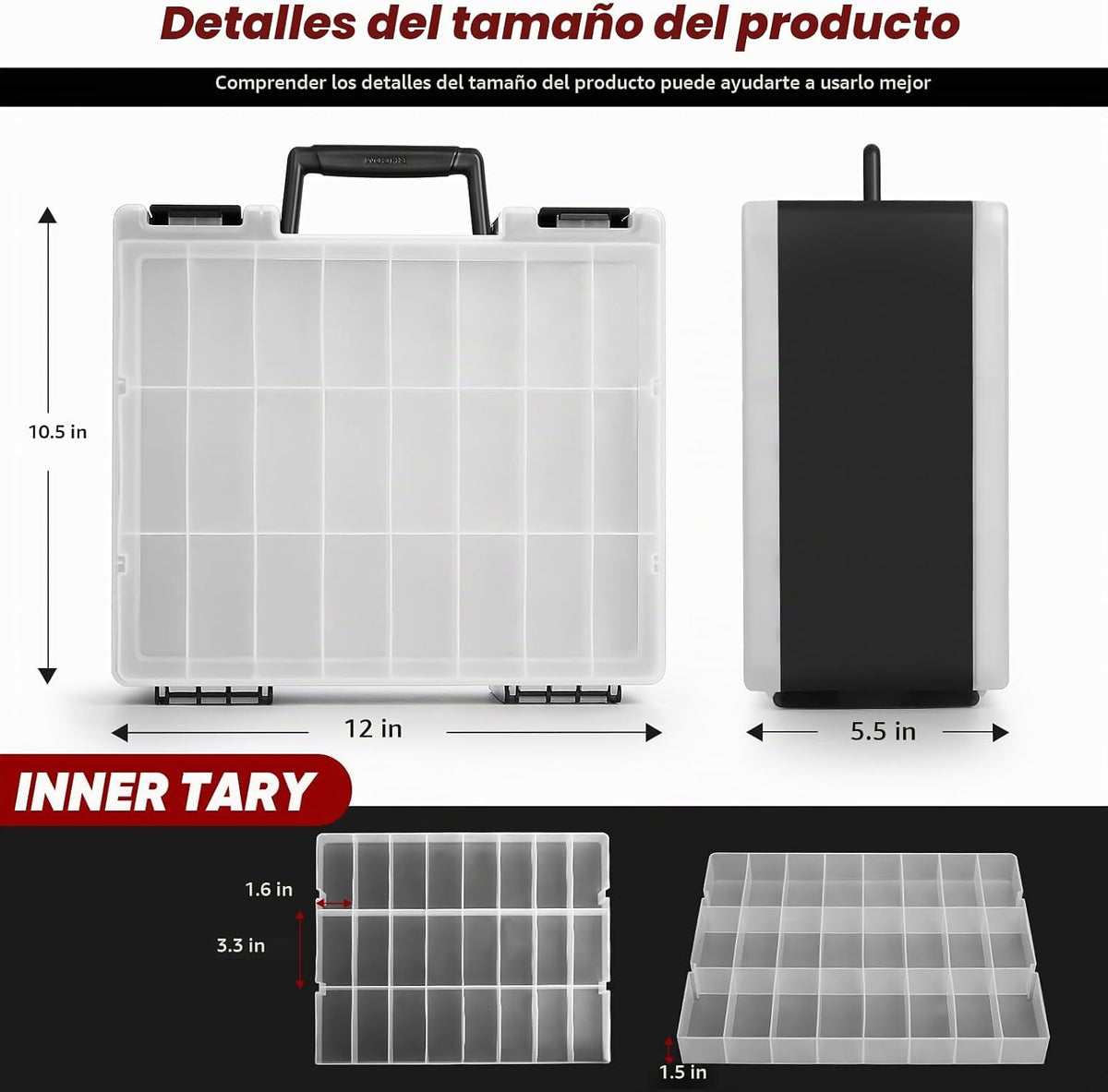 Blummy Estuche de Transporte Resistente para Almacenamiento de Jugu...