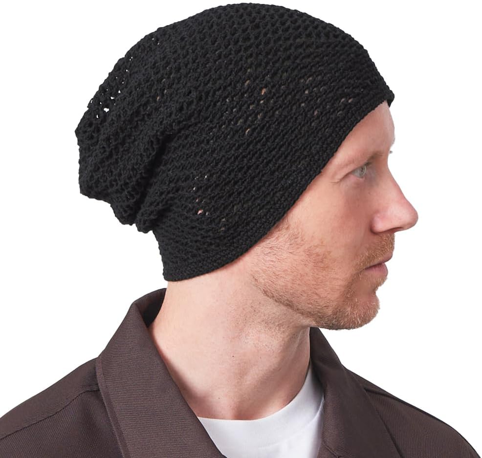 Gorro ligero de verano para hombres, gorro de malla de algodón para...