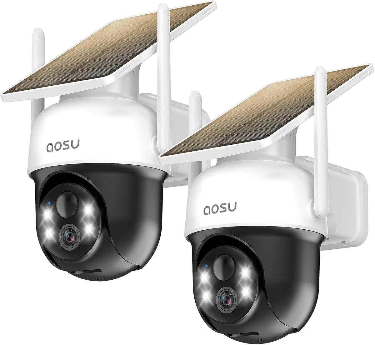 aosu Cámara solar inalámbrica para exteriores, cámara de seguridad...