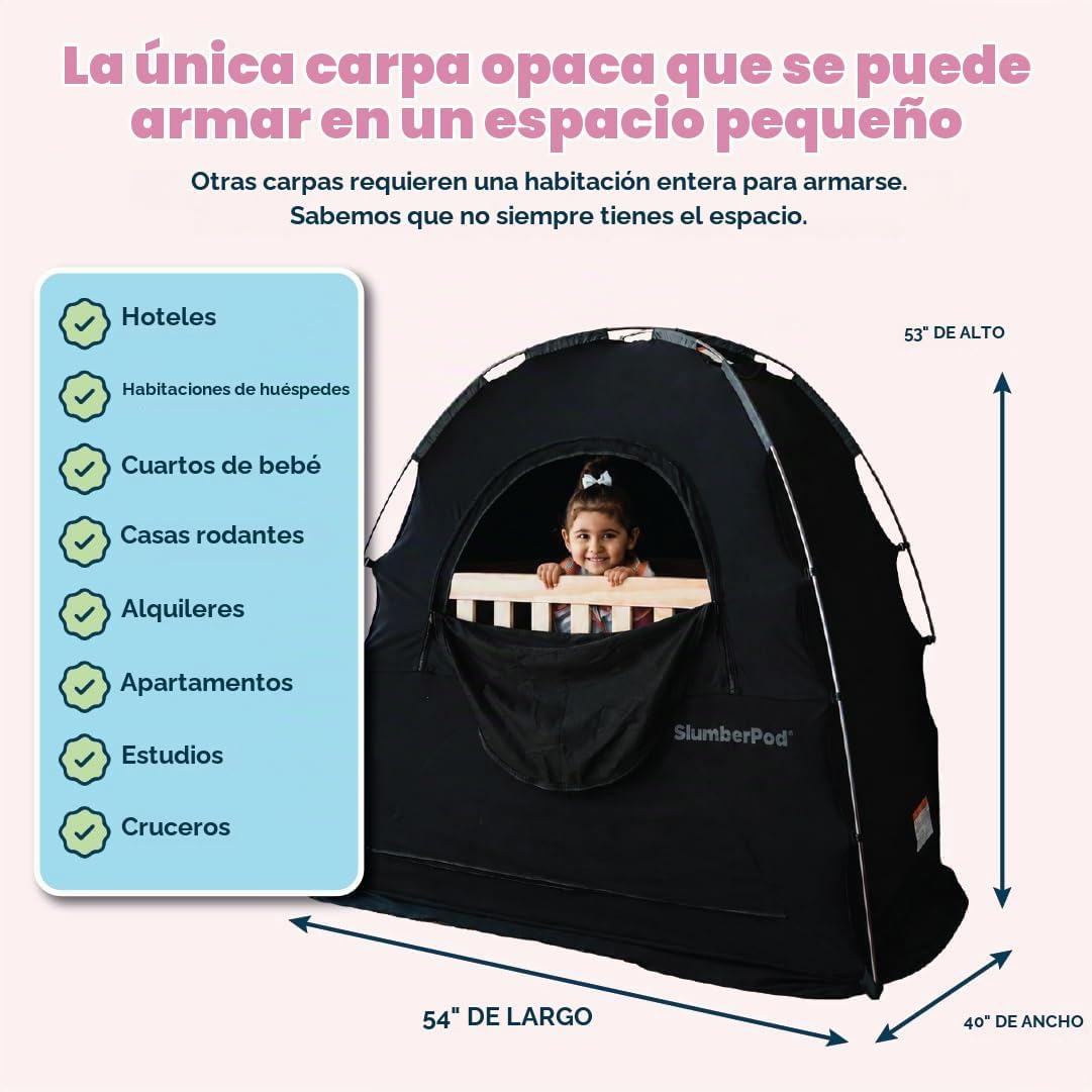 SlumberPod The Original Blackout Sleep Tent - Tienda de campaña de...