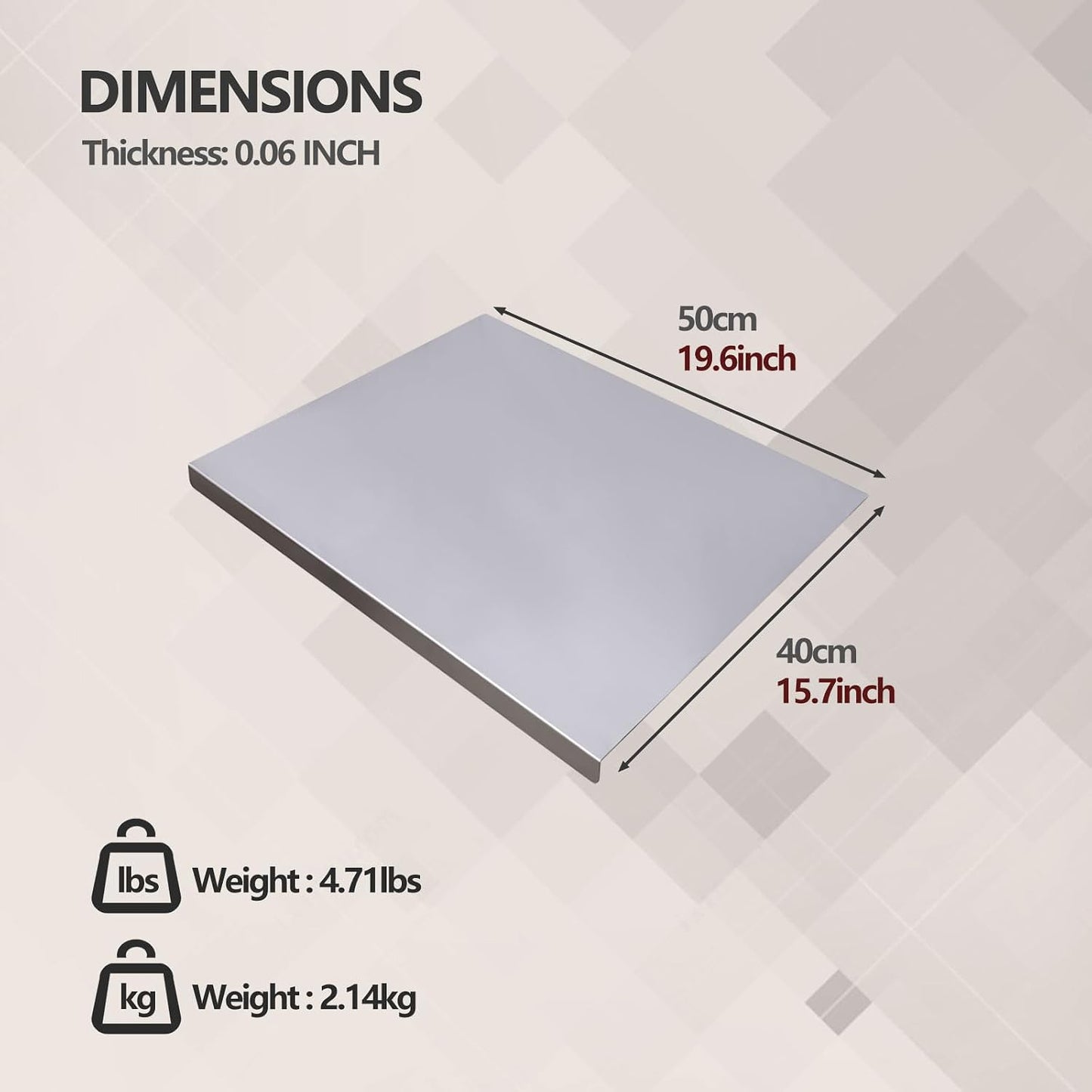 Tabla de cortar de acero inoxidable para cocina - Tablas de cortar...