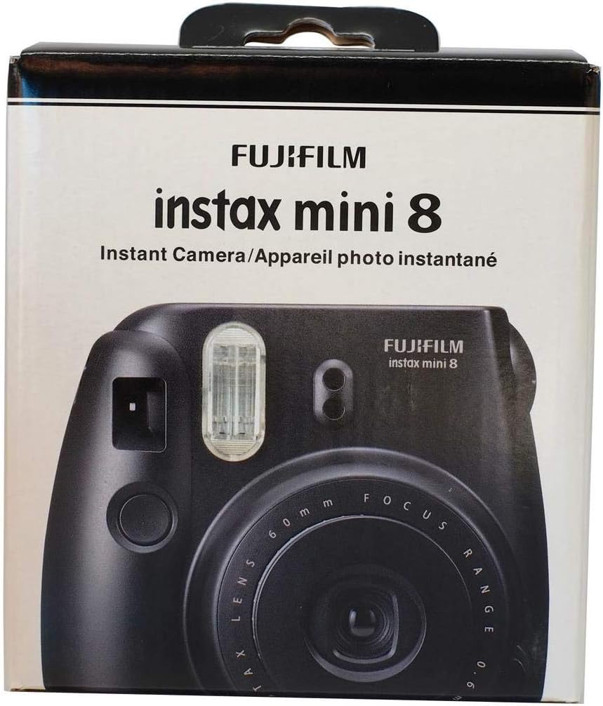 Fujifilm Instax Mini 8 Cámara de película instantánea (negro) (desc...