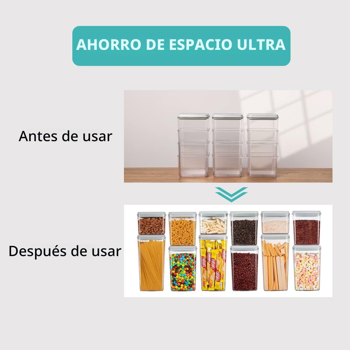 Ankou Recipientes de almacenamiento de alimentos Pop herméticos con...