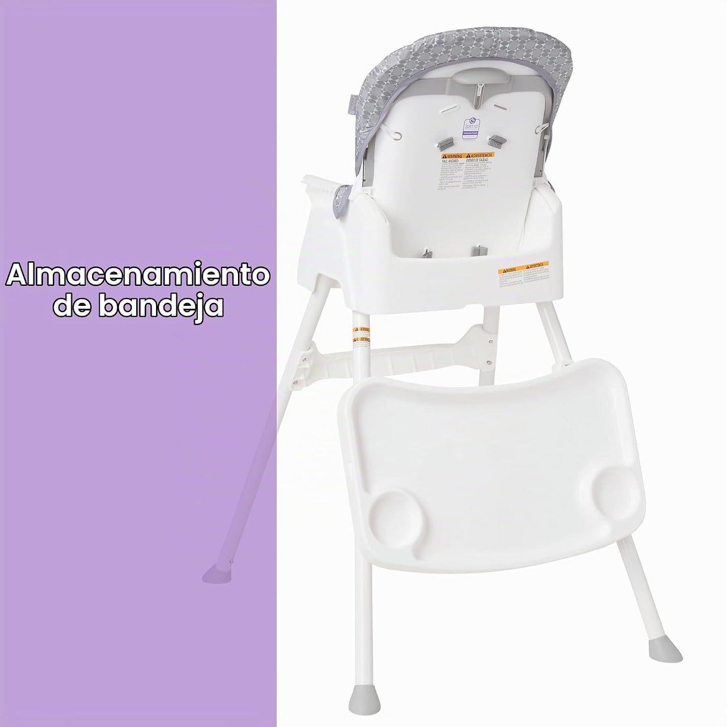 Baby Trend Adapt - Silla alta 4 en 1 a silla infantil, color gris r...