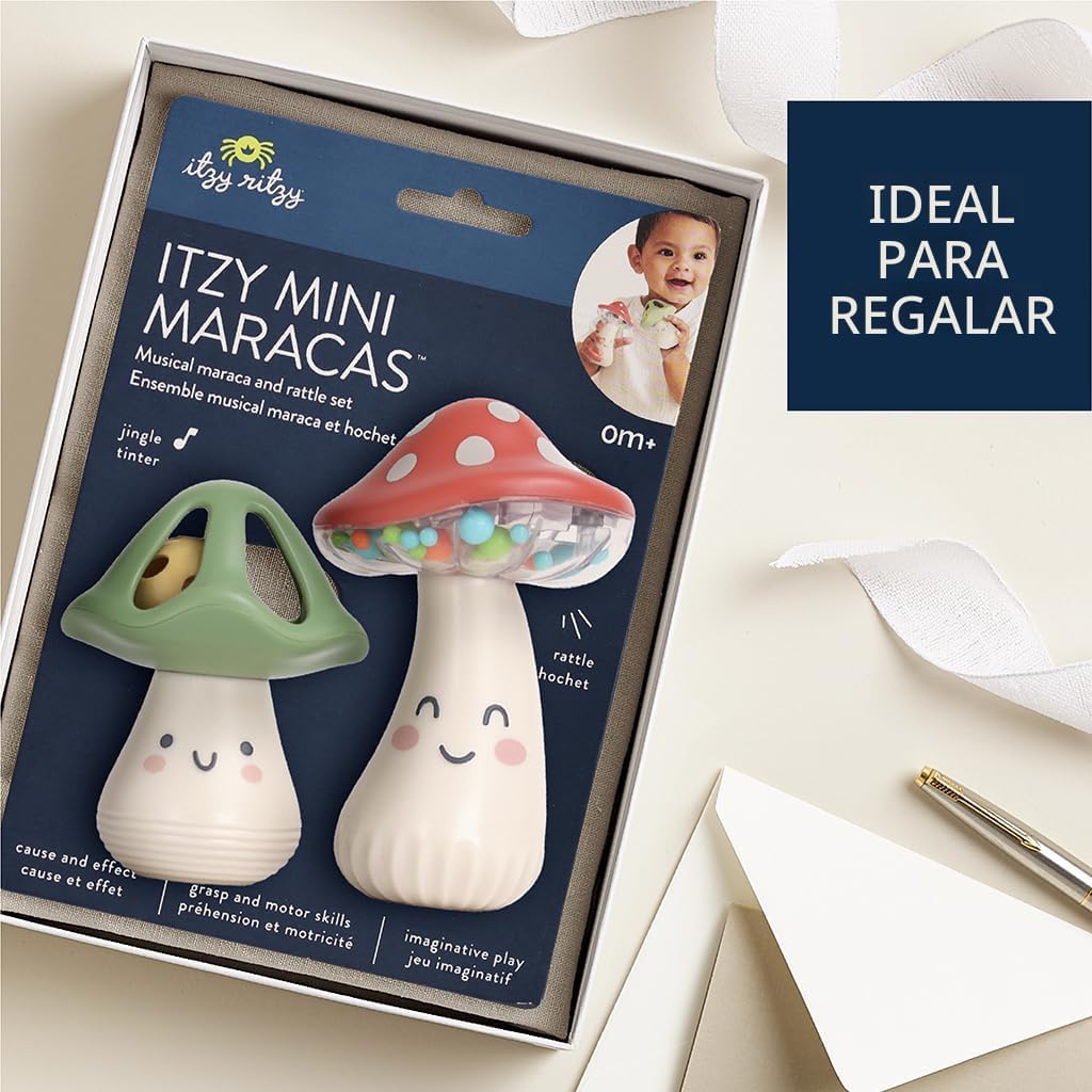 Itzy Ritzy Mini Maracas - Juguete de sonajero musical \u2013 Juguet...