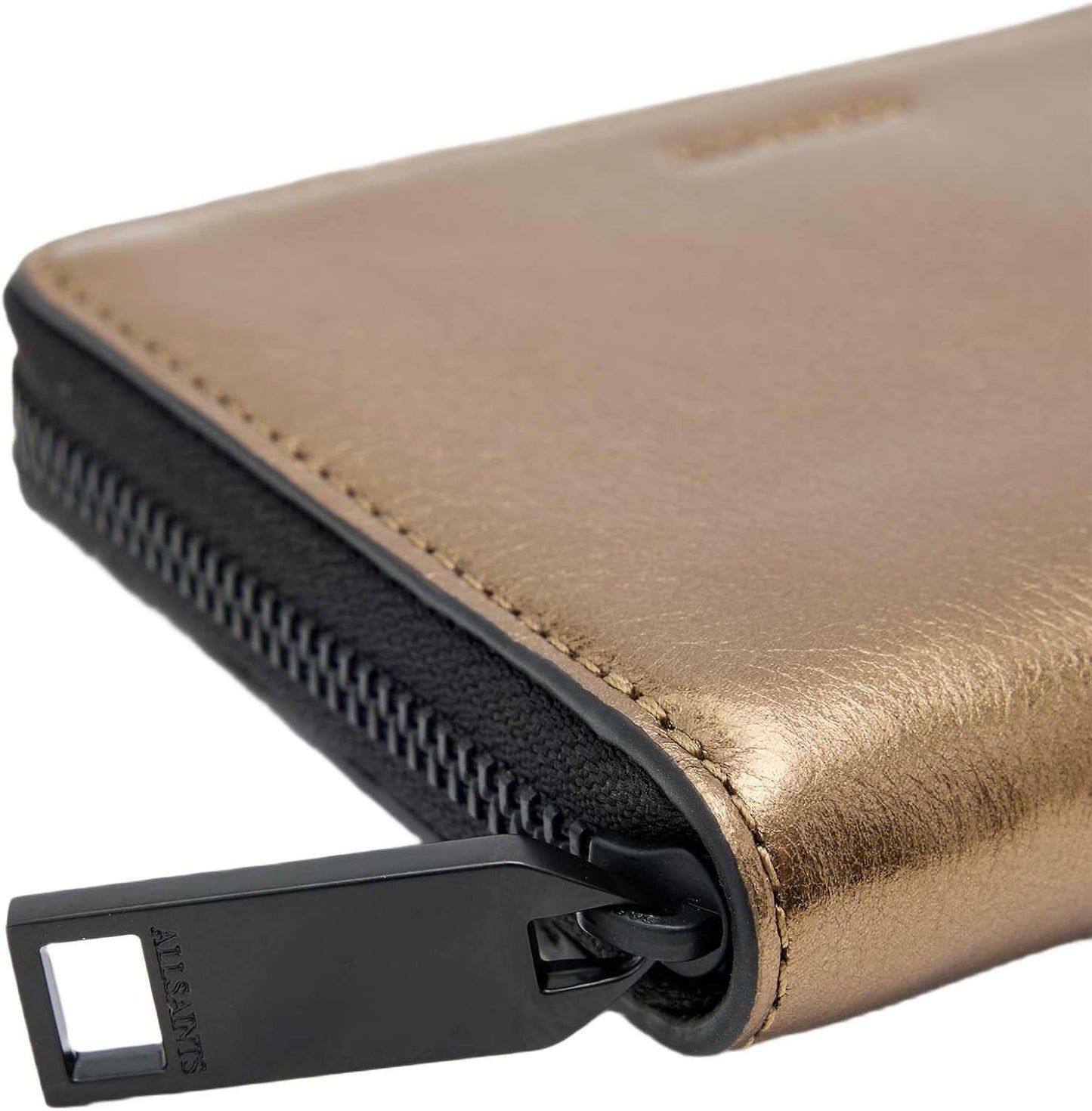 AllSaints Lena W508XC - Cartera hexagonal con cremallera, color lat...