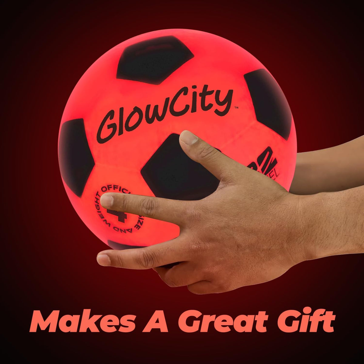 GlowCity Balón de fútbol que brilla en la oscuridad - Tamaños 3, 4,...