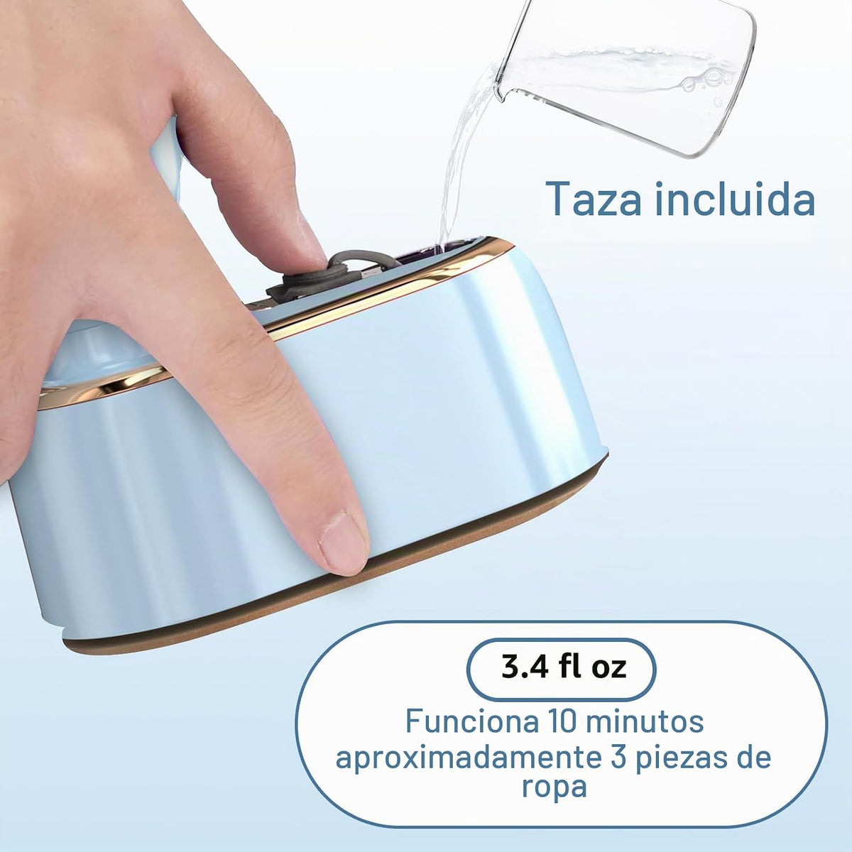 Plancha de Vapor de Viaje para Ropa Mini - Máquina de Planchar Port...