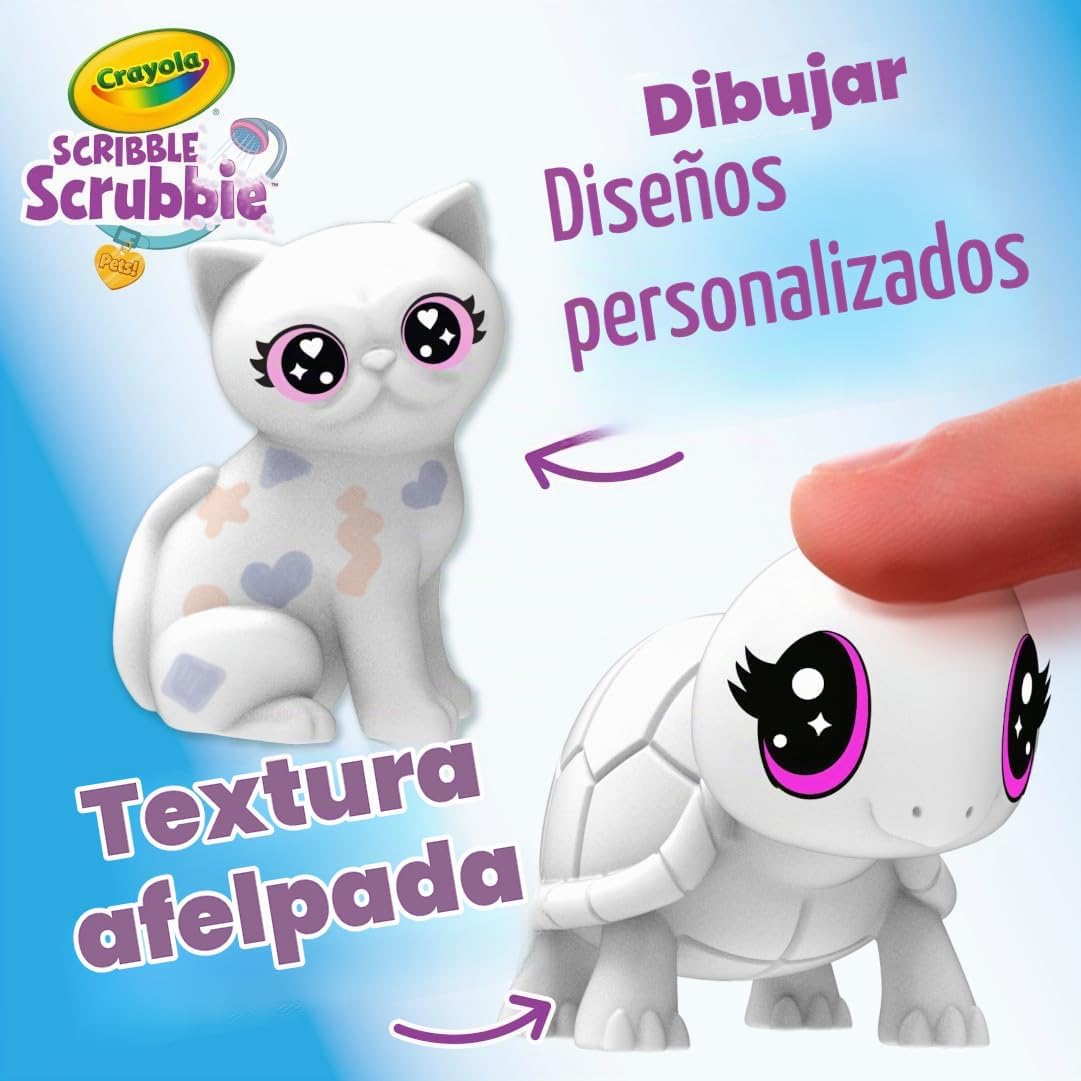 Crayola Scribble Scrubbie Pets Spray Boutique, juego de arte con ae...