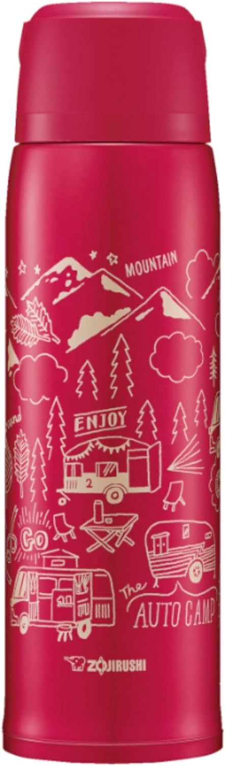 Zojirushi SJ-JS10RA Taza Botella de Acero Inoxidable, Rojo
