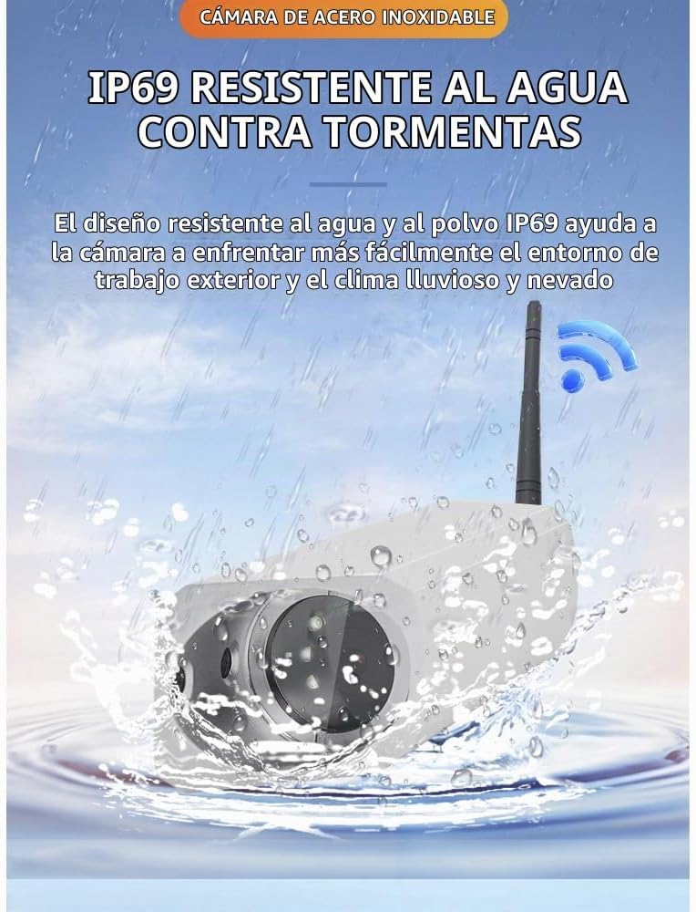 Batería magnética inalámbrica 9600mA de la cámara de visión frontal...