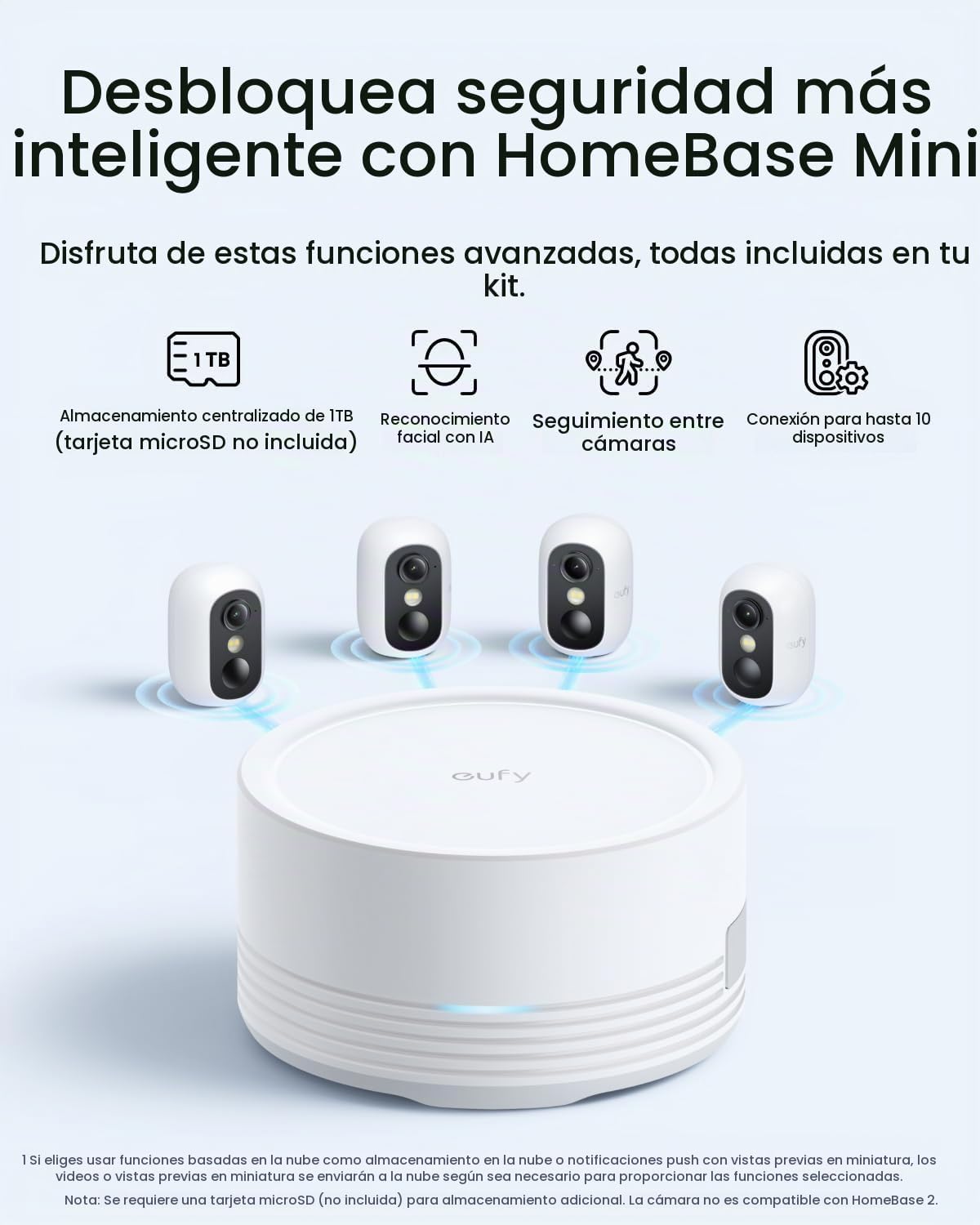 eufy Security eufyCam C35 - Kit de 4 cámaras, cámara inalámbrica pa...