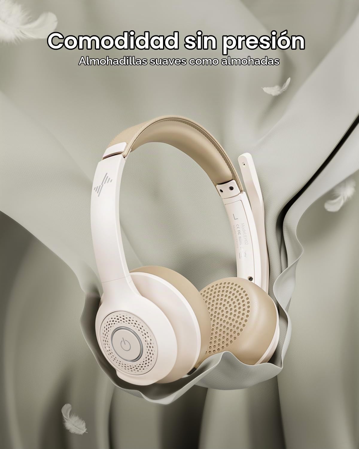 JIAMQISHI Auriculares inalámbricos con micrófono con cancelación de...