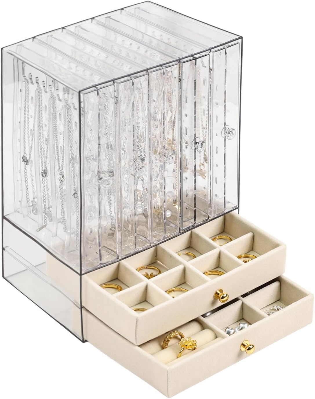 Greenfeather Organizador y almacenamiento de joyas, caja de joyería...