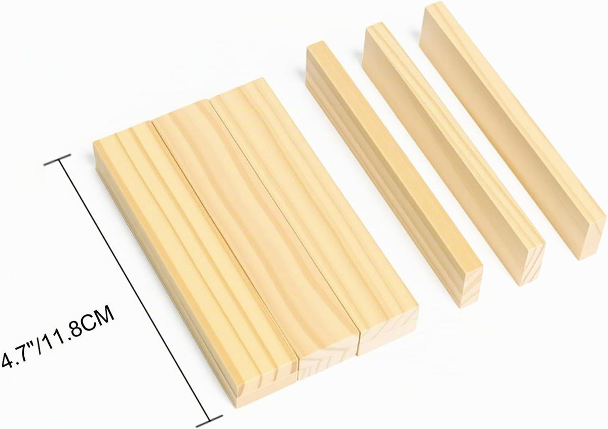 Juego de 300 tablones de construcción de madera natural prémium par...