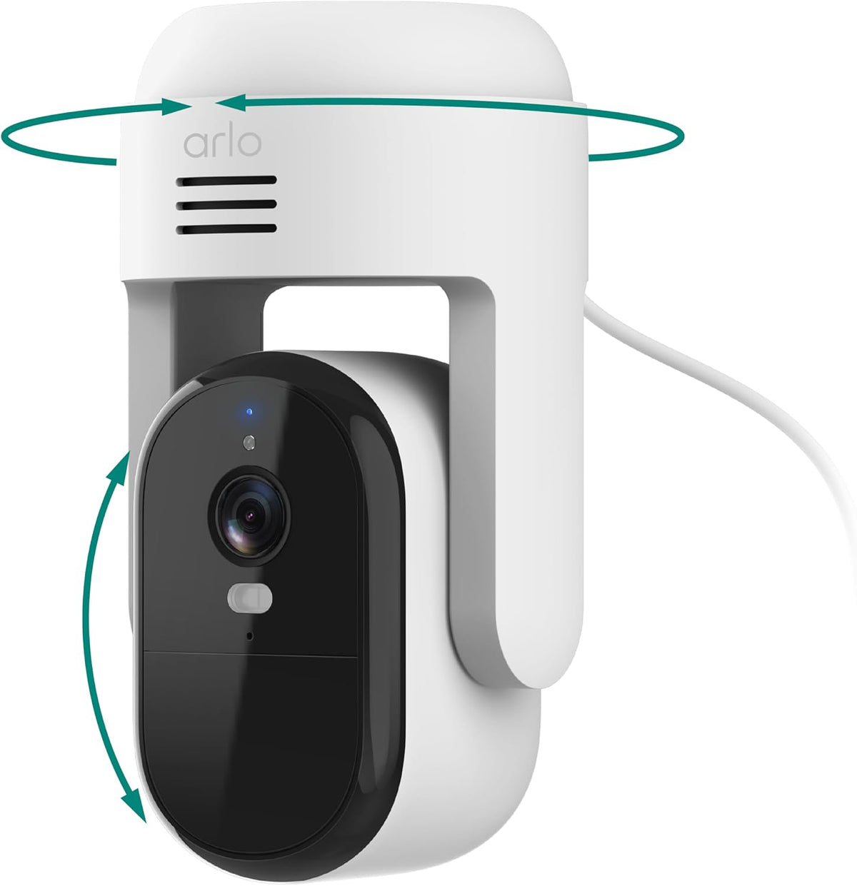 Arlo Esencial al aire libre Pan Tilt Zoom cámara de seguridad 2K co...