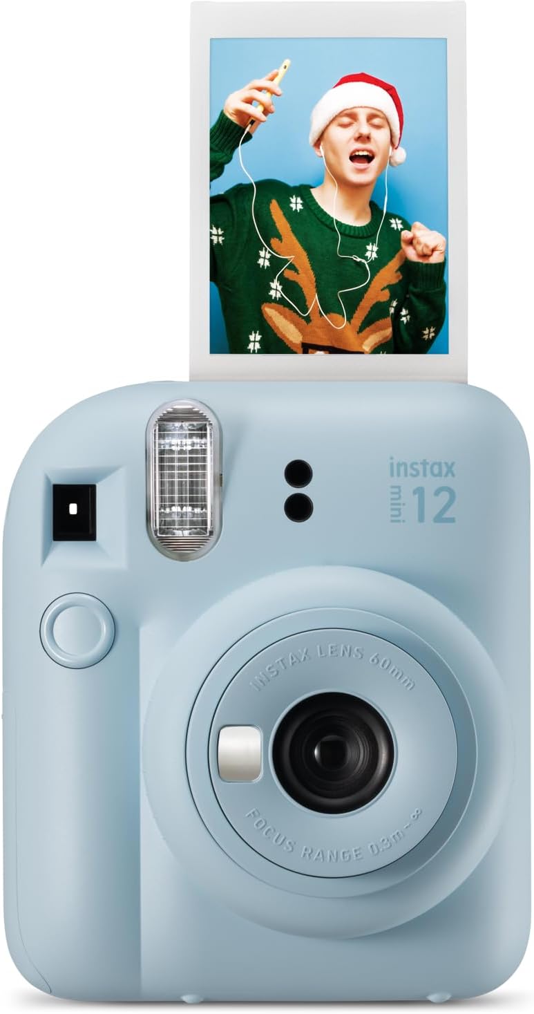 Fujifilm Cámara instantánea Instax Mini 12 (azul pastel) (renovada)...