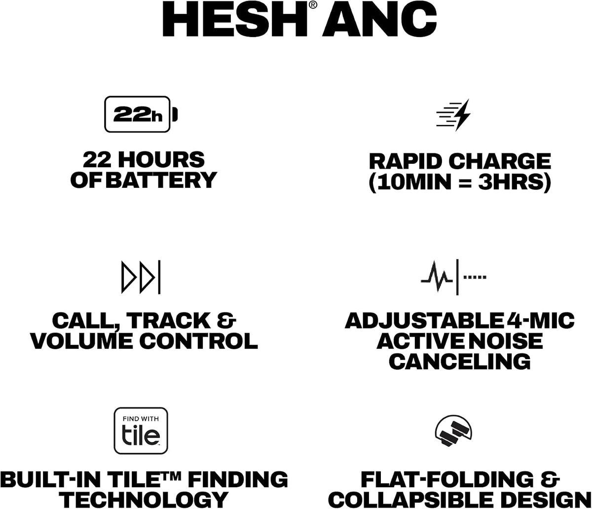 Skullcandy Hesh ANC - Auriculares inalámbricos con cancelación de r...
