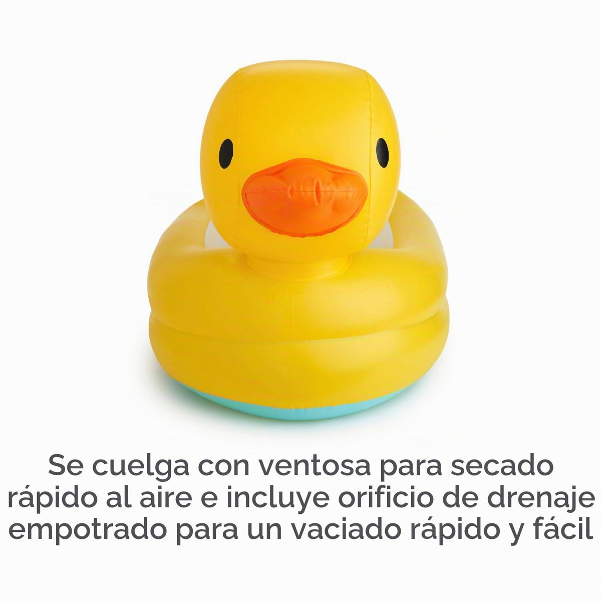 Pato Munchkin White inflable para bañera, Total 1, Duck