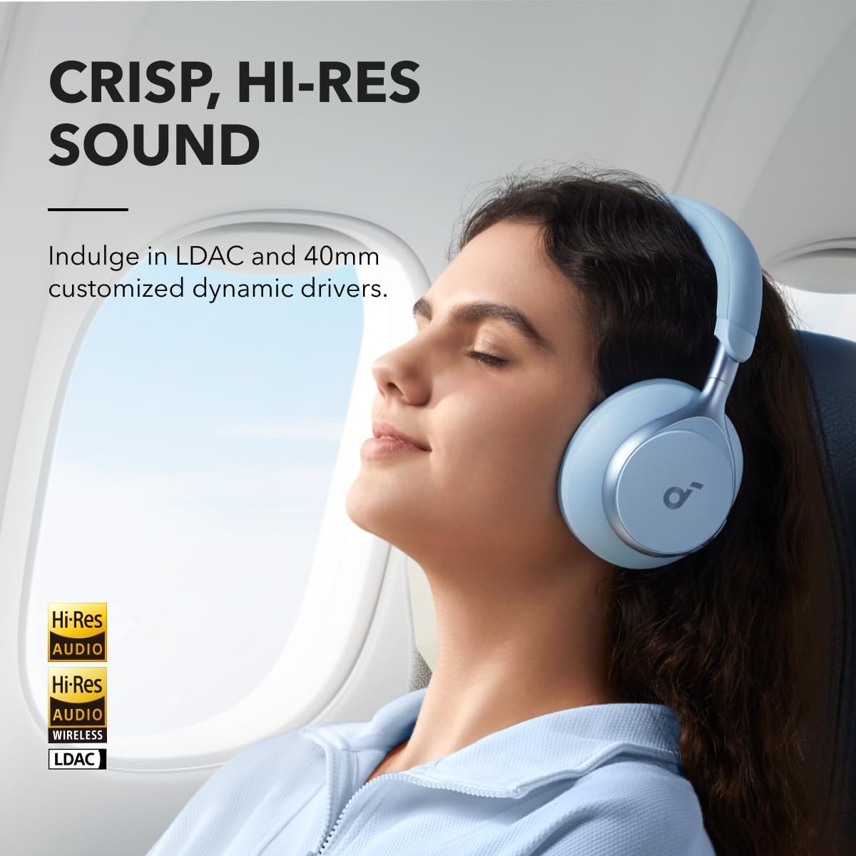 Soundcore by Anker, Space One, auriculares con cancelación activa d...