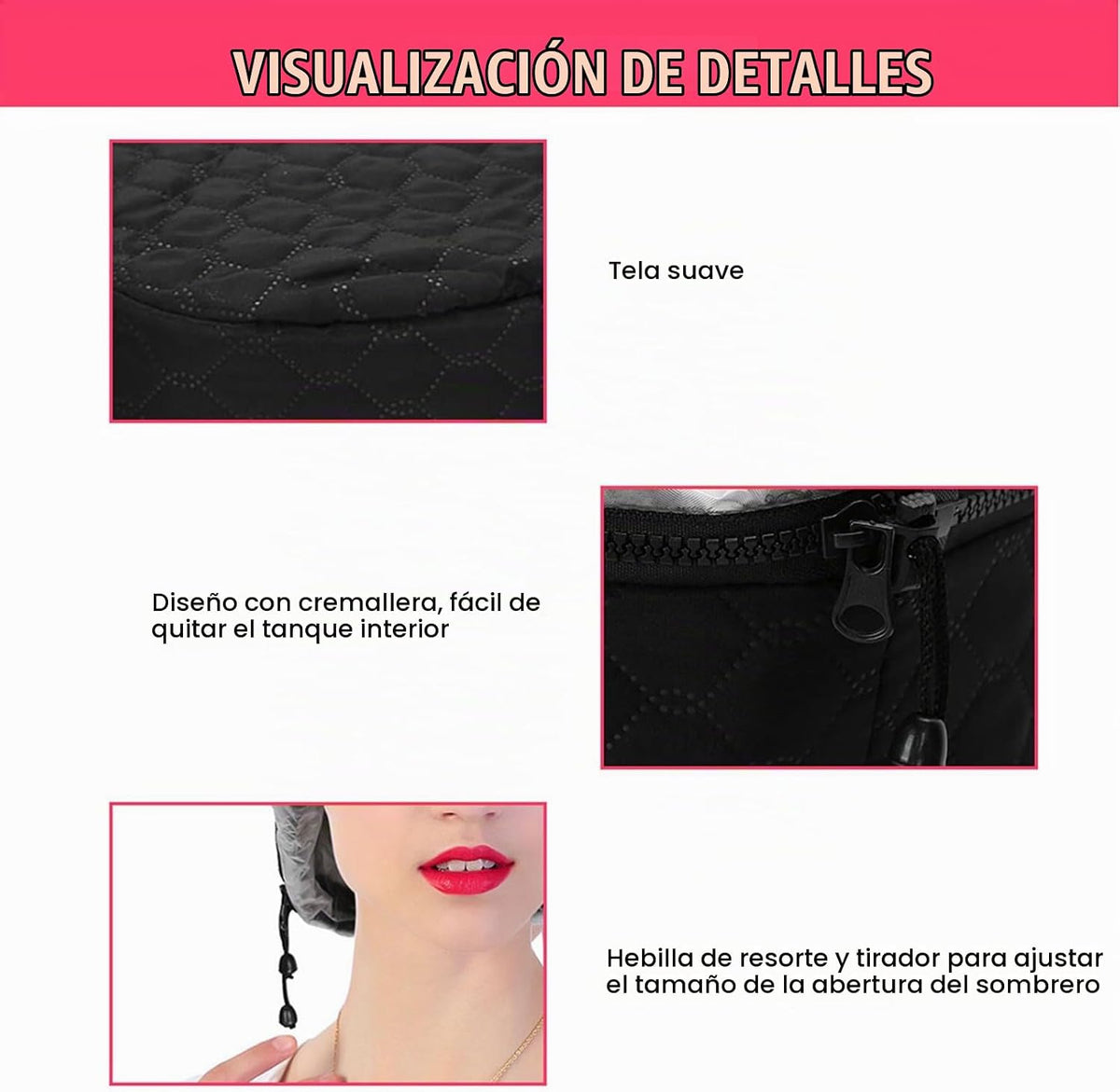 CYTGOUPER Gorro de vapor para el cabello para acondicionamiento pro...