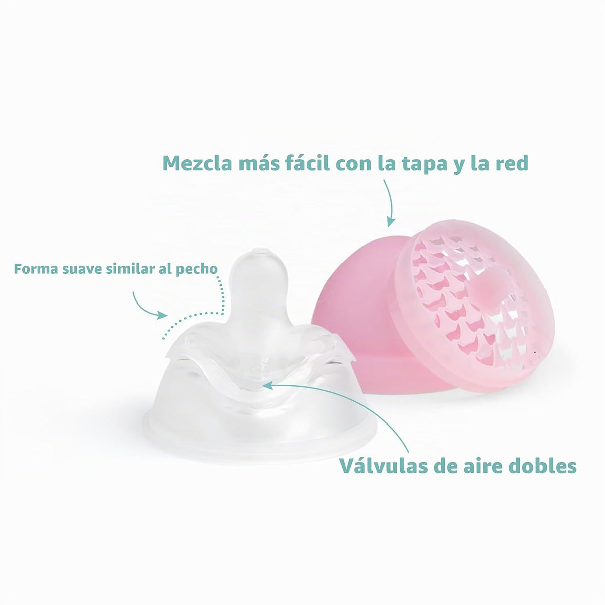 Herobility biberones anticólicos dobles para bebé \u2013 340 ml \u2...