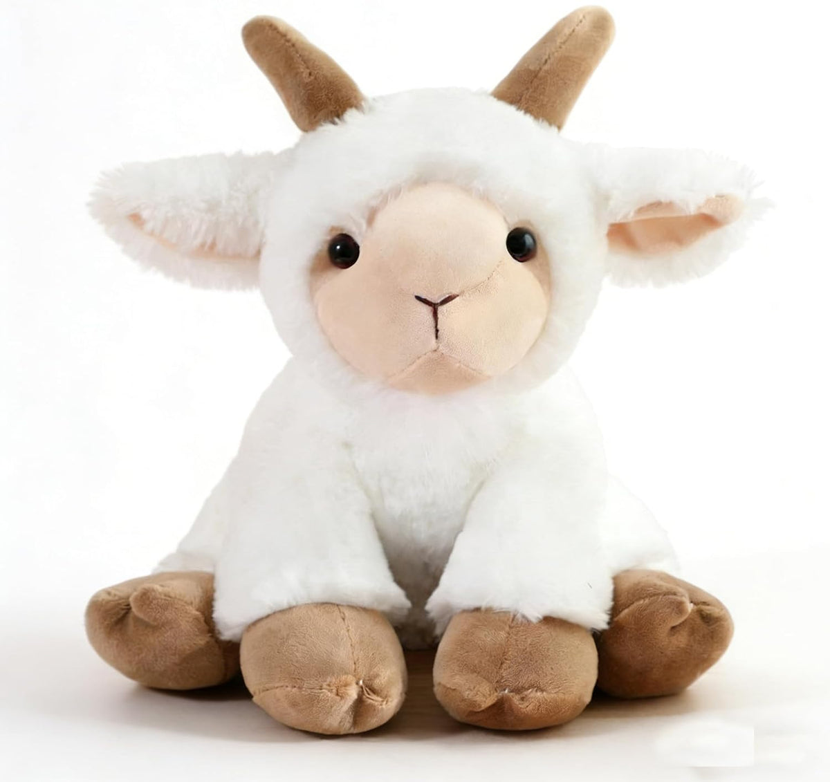 YUKOUQIAN Muñeca de peluche de cabra de 8 pulgadas para niñas y niñ...