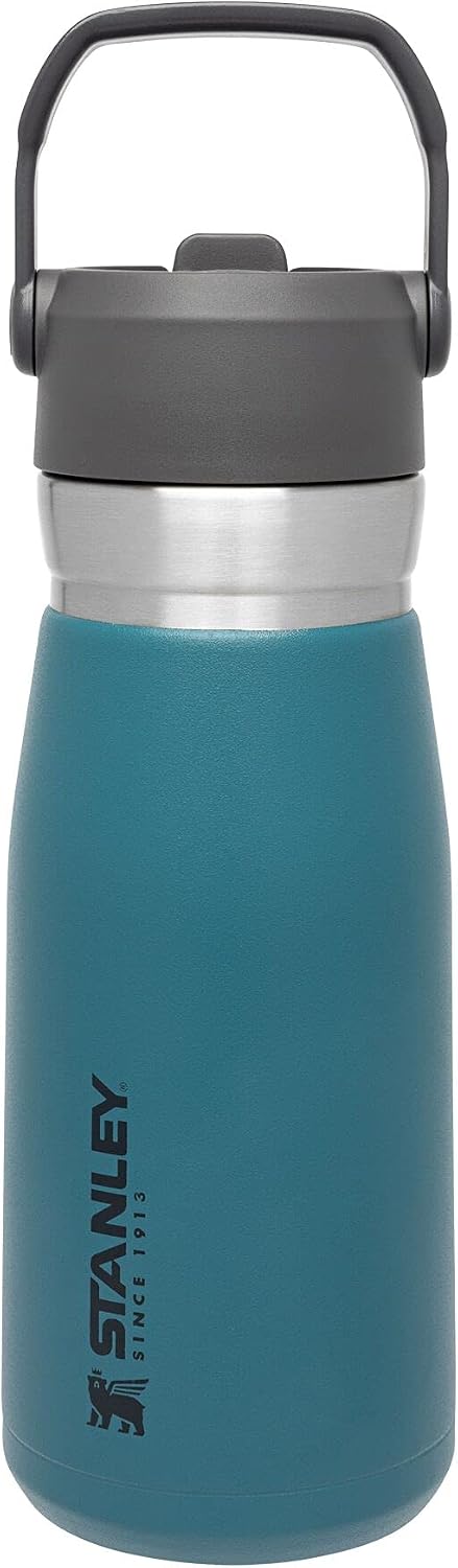 STANLEY IceFlow - Botella de agua con popote abatible de 22 onzas,...