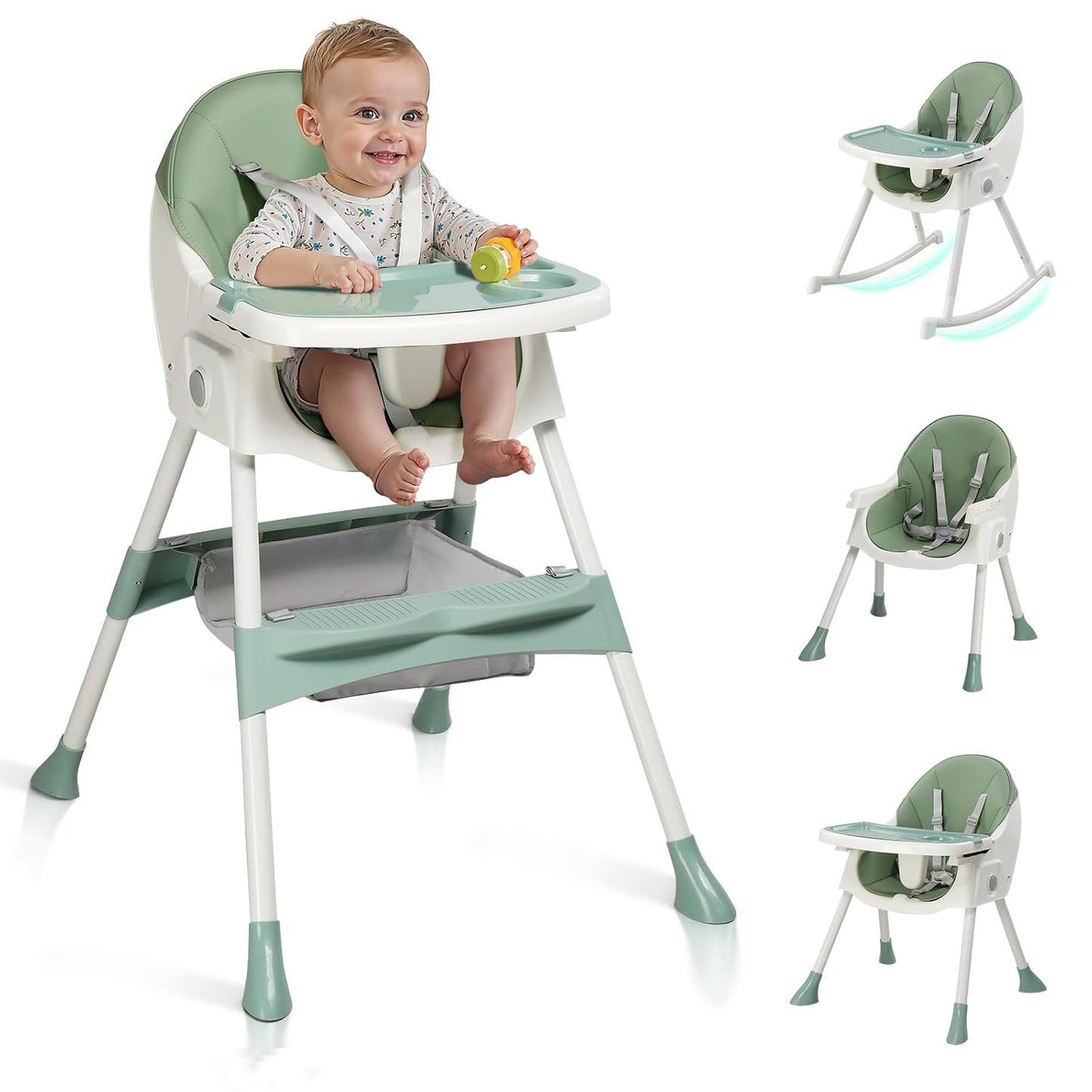 Ktaxon Silla Alta para Bebé, Silla de Alimentación Portátil 6 en 1...