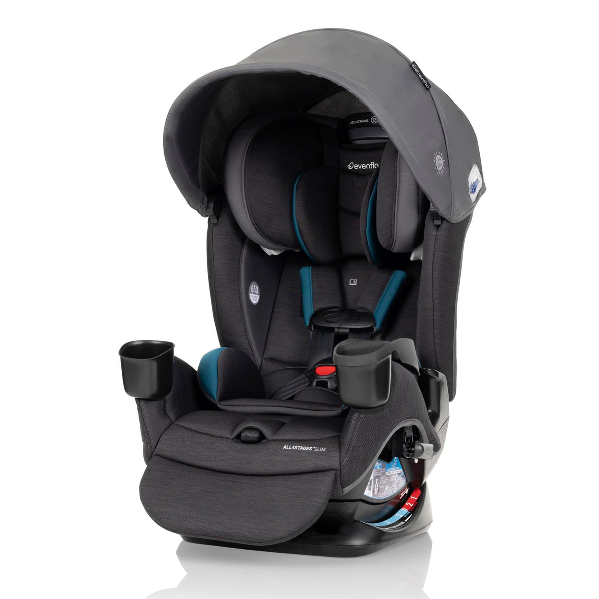 Evenflo All4Stages Slim Plus Canopy Asiento convertible 4 en 1 para...